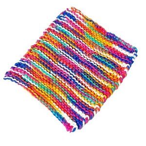 Handmade crochet colorful rainbow pot holder